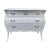Shabby Chic French Country 5-Drawer White Bombay Chest For Sale
