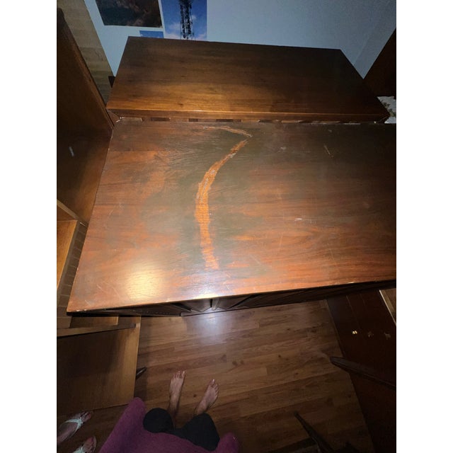 Coffee Mid Century Modern Brutalist Dresser Pair by Tobago. Canada. For Sale - Image 8 of 11