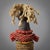 Wood Early 20th Century Original Namchi Namji Beaded Fertility Doll Cameroon For Sale - Image 7 of 9