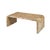 Worlds Away Matthew Izzo Home Newbury Light Burlwood Waterfall Edge Coffee Table For Sale - Image 4 of 7