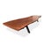Custom 16 Feet Double Slab Claro Walnut With Cantilever Base Table - George Nakashima Inspired For Sale - Image 13 of 15