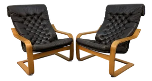 Vintage Ikea "Poem" Chairs Attributed to Noboru Nakamura