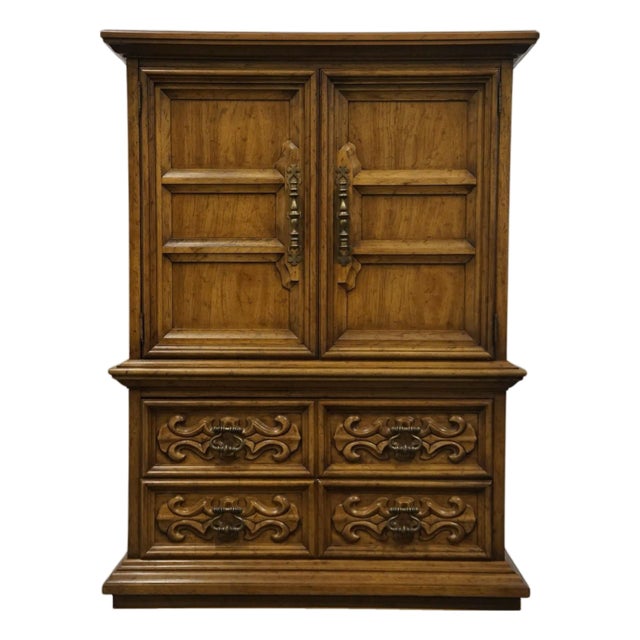 Drexel Furniture Velero Collection Italian Neoclassical 42" Door Chest 402-430 For Sale