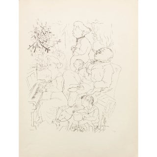 1939 After George Grosz "Heilige Nacht", First Edition Period Offset Lithograph For Sale
