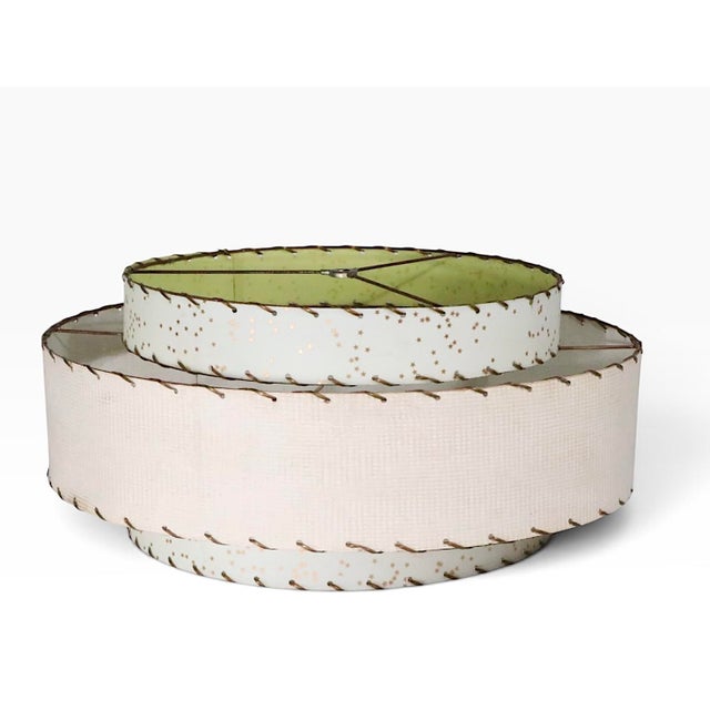 1950s Mid Century Modern Three Tier Fiberglass Lamp Shade For Sale In New York - Image 6 of 9