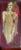 Contemporary Woman in Gown With Flowers by Elvira Bach For Sale - Image 3 of 3