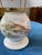 Vintage Lenox British Colonial Scenic Candle Lamp Featuring a Pierced Pineapple Shade and a Hand-Painted Tropical Coastal Scene on the Base For Sale - Image 9 of 9