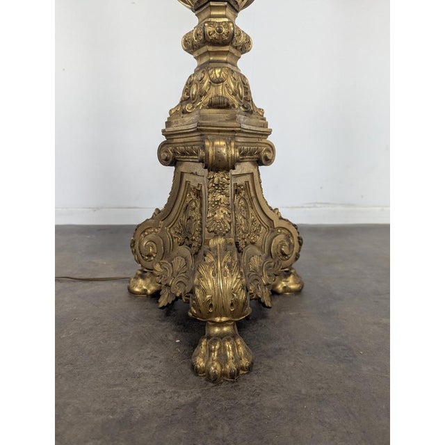 Large Bronze Candlestick Lamp, in Very Good conditions. Up to 250V (Europe/UK Standard).The wiring of this item may be...