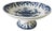 Vintage Delft Blue Fruit Bowl on Foot by 't Delftse Huys, 1980s For Sale