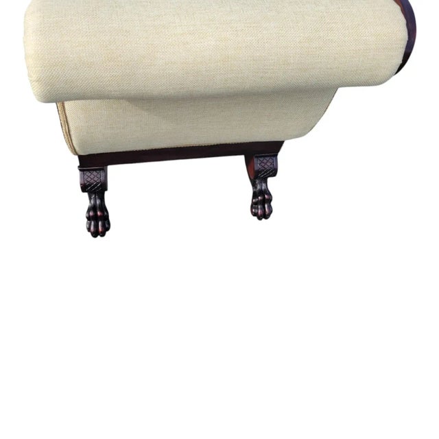 19th Century American Federal Mahogany Sofa Fully Restored New Upholstery For Sale - Image 17 of 17