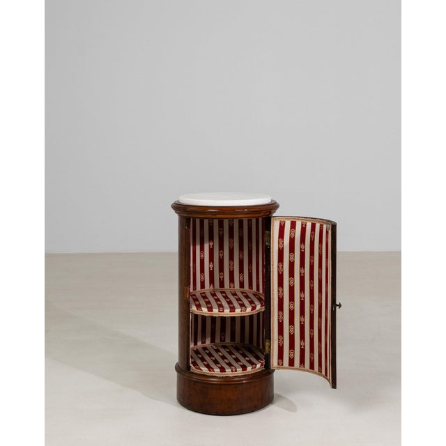 Traditional 19th Century France Empire Brown Wood Pedestal For Sale - Image 3 of 10