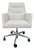 Room & Board Tenley Modern Office Chair With Light Gray Upholstery and Chrome Base For Sale
