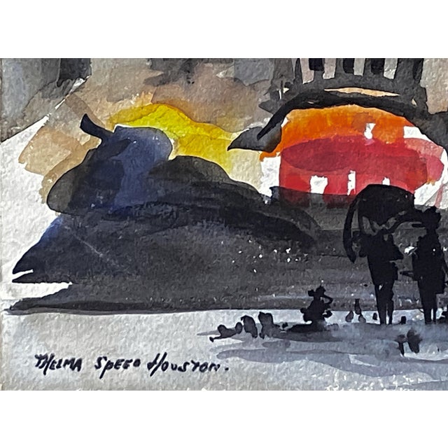 Modern Thelma Gladys Speed Houston Trafalgar, London Circa 1965 Painting For Sale - Image 3 of 5