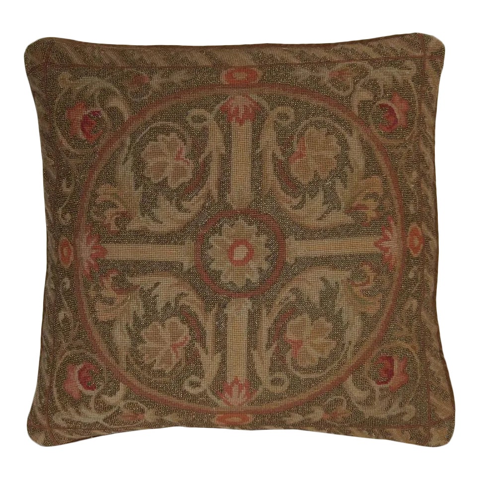 Handmade Needlepoint Throw Pillow Chairish