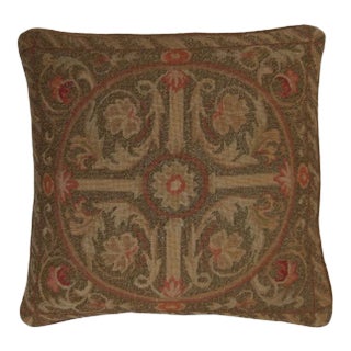 Handmade Needlepoint Throw Pillow For Sale