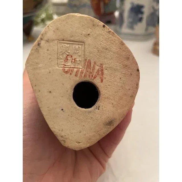 Offered is an Antique Chinese Export Collector’s Polychrome Figure Chinese figurine stamped “China” on the bottom. These...