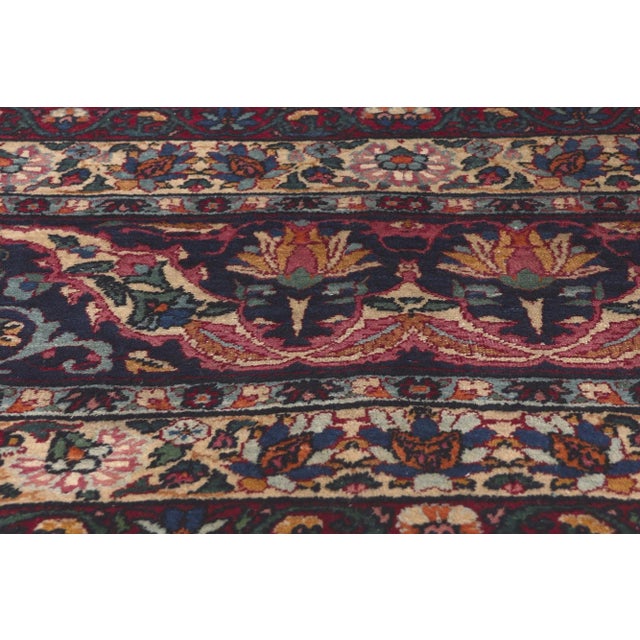 Early 20th Century Antique Persian Yazd Rug, 08'10 X 13'00 For Sale - Image 5 of 10