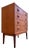 Danish Teak Chest of Drawers with Round Recessed Handles For Sale