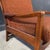 Wood Mid 20th Century Rust Colored Danish-Style Lounge Chair For Sale - Image 7 of 12