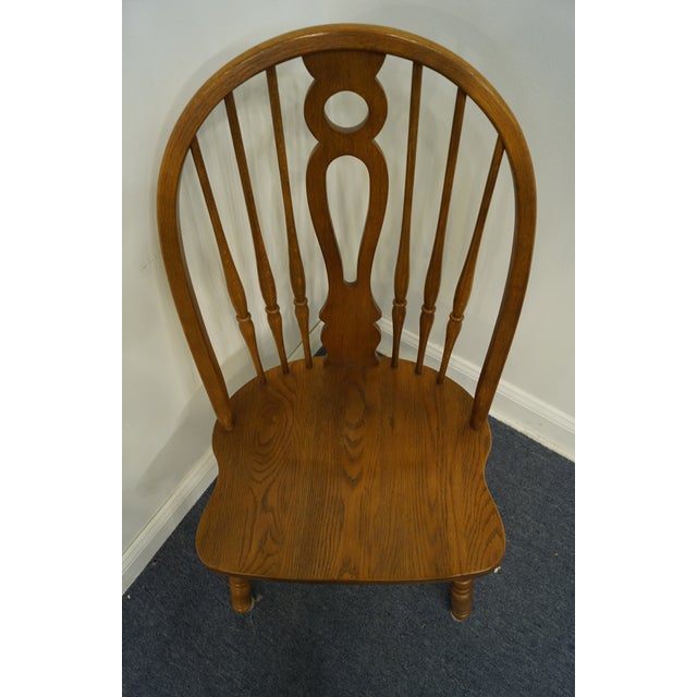 Keller Furniture Solid Oak Rustic Country Style Dining Side Chair