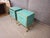 Handmade Azure Bedside Tables in Wood and Brass from Justfurnituress SRL, Set of 2 For Sale - Image 9 of 11