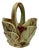 Vintage McCoy Pottery Leaves & Berries Art Pottery Basket Planter/Vase. For Sale