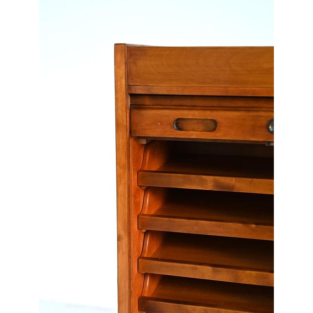 Birch Shutter Wardrobe, 1940s For Sale - Image 6 of 8