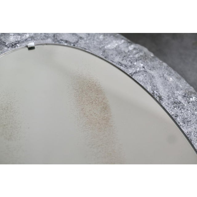 1970s Mirror in Frosted Acrylic Glass, 1970s For Sale - Image 5 of 14