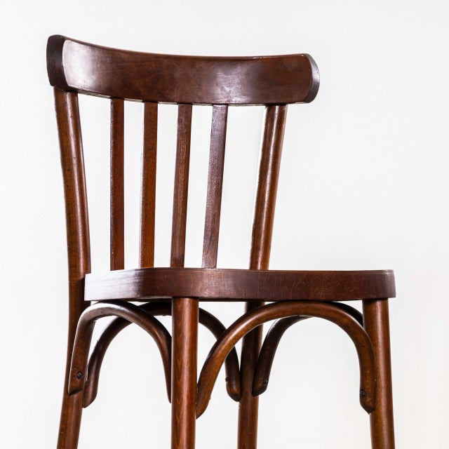Vintage Honey Oak and Bentwood Dining Chairs, 1950s, Set of 12 For Sale - Image 10 of 11