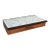 1960s Danish Modern SPV Copper, Black & White Enamel Box With Rosewood Lift For Sale