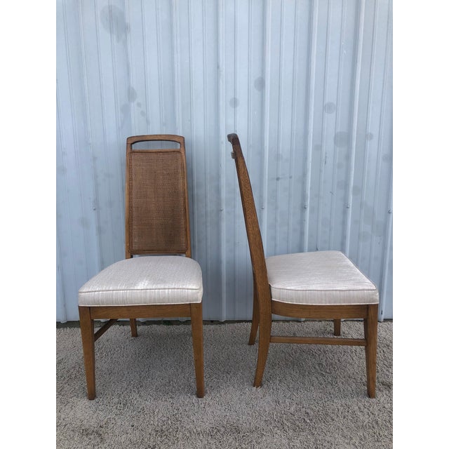 Mid Century Set of 6 Cane Back Dining Chairs by Broyhill Chairish