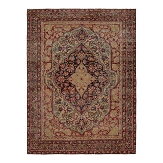Antique Persian Kerman Lavar Rug, With Floral Patterns, From Rug & Kilim For Sale