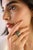 Natural 2 Ct Emerald Open Face Diamond Chic Cocktail Ring Size 7 in 14k Gold For Sale - Image 4 of 14