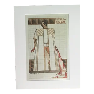 Vintage Stratford Festival Design Folio, "Julius Caesar" Costume Print
