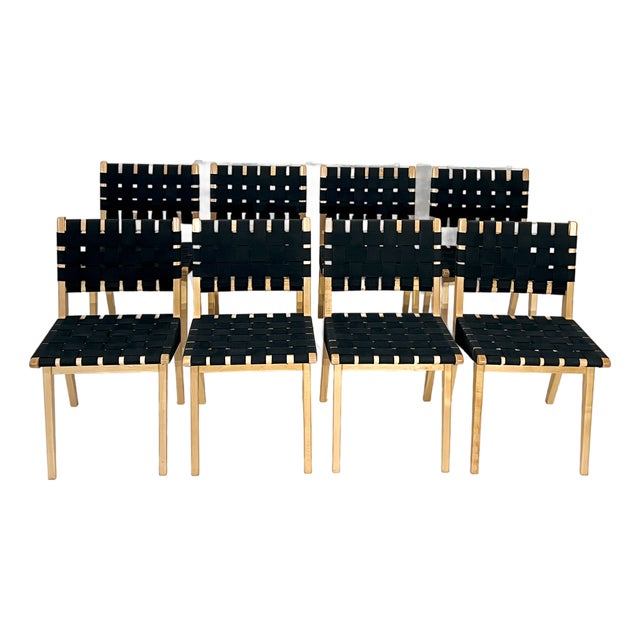 Jens Risom for KnollStudio Side Chairs - Mid-Century, Set of 8 For Sale