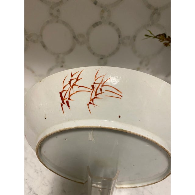 Late 19th Century Antique 19th Century Hand- Painted Chinese Plate For Sale - Image 5 of 6