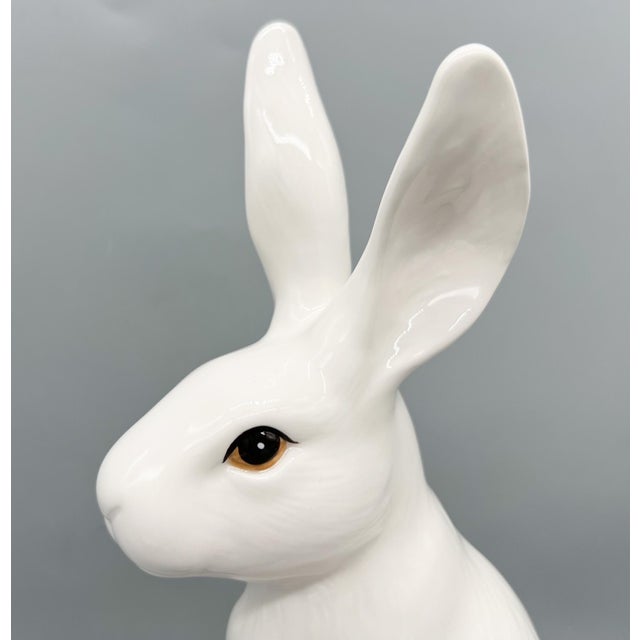 Fitz and Floyd White Rabbit Figurine With Floral Accent | Butterfly Fields Collection - Spring, Easter, Cottagecore For Sale - Image 13 of 13