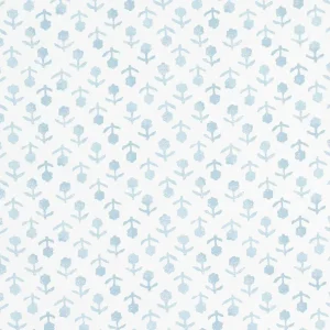 SAMPLE - Schumacher Beatriz Wallpaper In Sky
