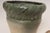 Green Vintage Green and Beige Speckled Ceramic Planter With Saucer by Deanna Nichols For Sale - Image 8 of 18