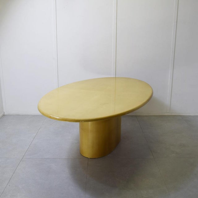 Aldo Tura Table in Laquered Parchment from Aldo Tura, 1970s For Sale - Image 4 of 13