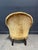 Textile Antique French Gold Velvet Side Chair For Sale - Image 7 of 7
