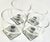 Mid Century Gray Footed Champagne Coupes- Set of Four For Sale - Image 11 of 11