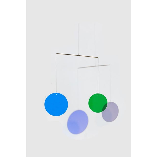 Mobile with Round Dichroic Glasses by Camilla Richter For Sale - Image 6 of 12