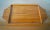 Vintage solid teak tray. Thick solid teak in excellent condition with beautiful natural teak grain. Great decorative...