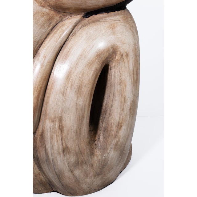 Vintage Large Ceramic Brancusi Style Nude Female Figure Ceramic Floor Sculpture For Sale In Detroit - Image 6 of 6