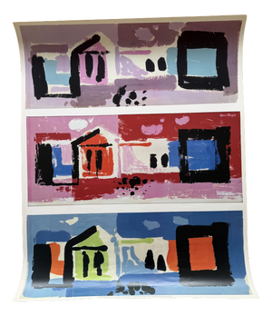 Hans Unger, Three Concept Artworks for Town House, 1959 / 2008, Print