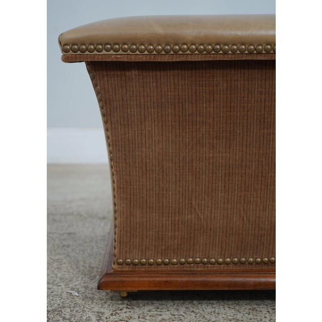 Leather Seat Square Lift Top Stool W. Storage For Sale In Philadelphia - Image 6 of 12