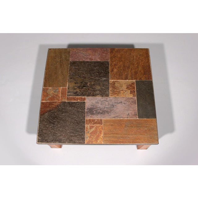 Wood Norwegian Slate Coffee Table from the Mountains of Otta, 1960s For Sale - Image 7 of 11