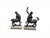 Patinated Centaur Sculptures, Bronzes on Marble Bases, Early 20th Century, Set of 2 For Sale - Image 6 of 14
