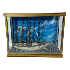 Windjammer Ship Model Diorama